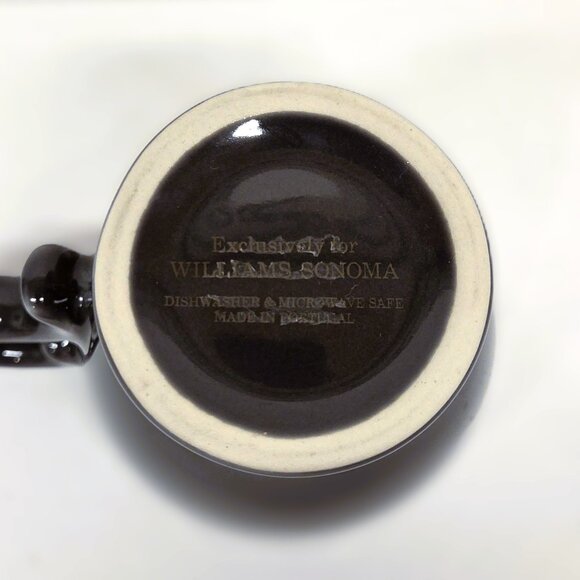 Williams Sonoma Alexia Mug Charcoal Gray Retired Made in Portugal Multiple Avail - Picture 5 of 5